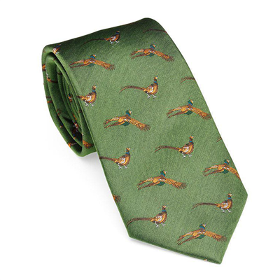 Laksen Pheasant Fly-By Tie - Ivy
